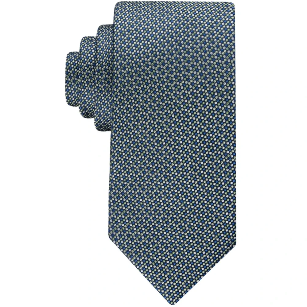 Tommy Hilfiger Men Classic Floral Dot Tie Navy/Green